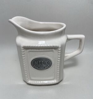 Tommy Hilfiger Creamer With Milk Cream Ceramic Pitcher Vintage